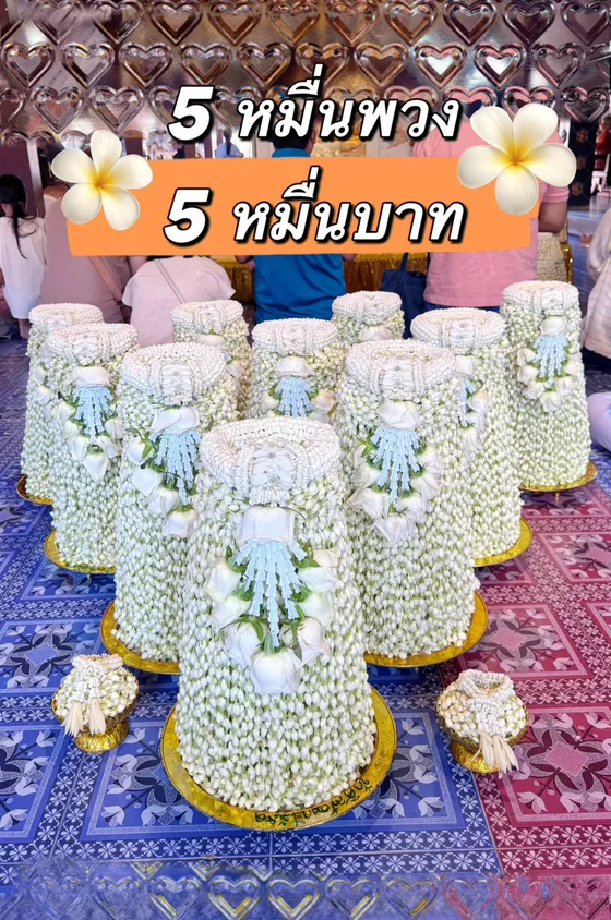 50,000 garlands jasmine vow offering